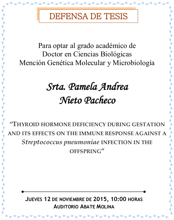 Defensa Tesis Doctoral Pamela Nieto