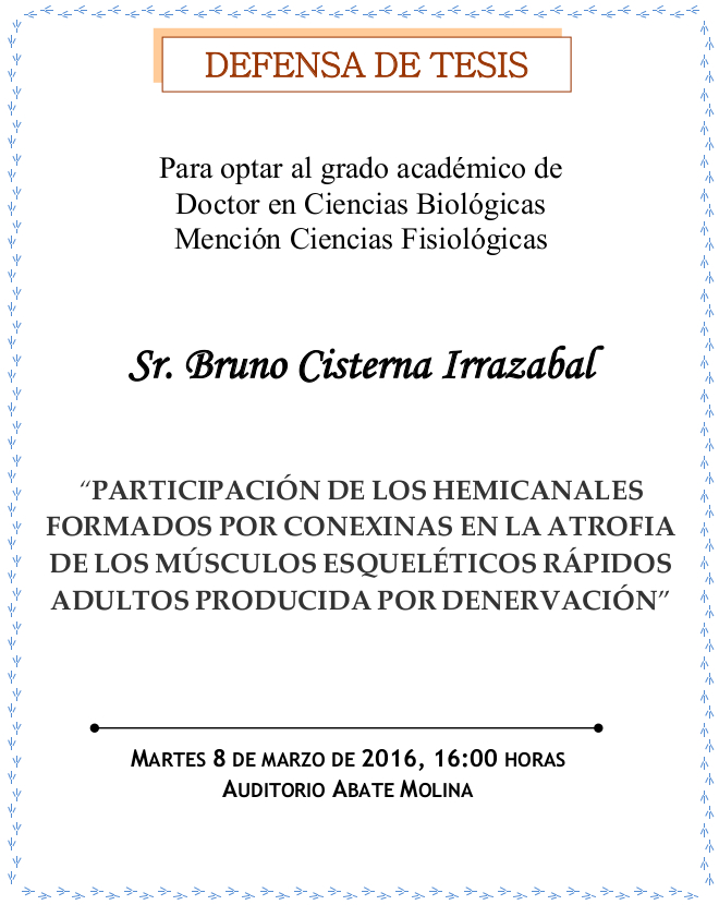 Defensa Tesis Doctoral Bruno Cisterna