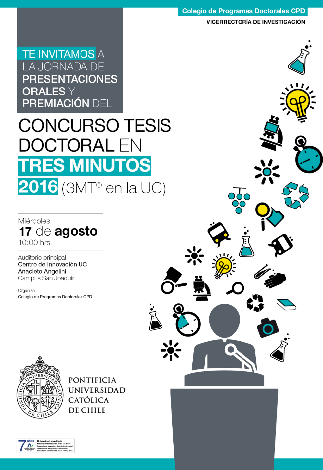 Concurso Tesis en 3 Minutos UC 2016 Doctorado en Ciencias Biológicas UC