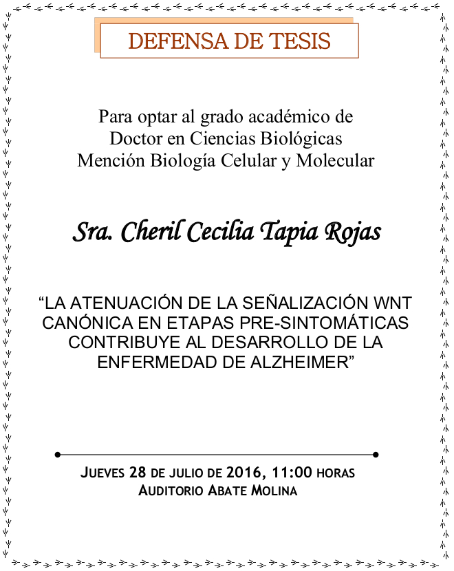 Defensa Tesis Doctoral Cheril Tapia