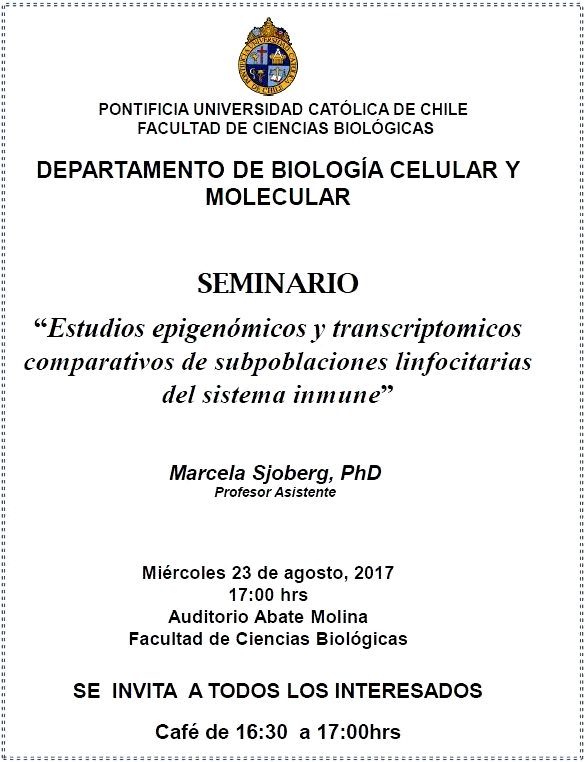 Seminario Marcela Sjoberg, PhD 2017
