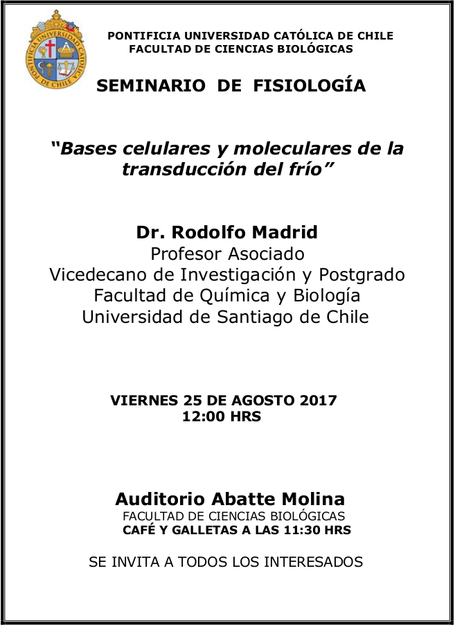 Seminario Dr. Rodolfo Madrid 2017