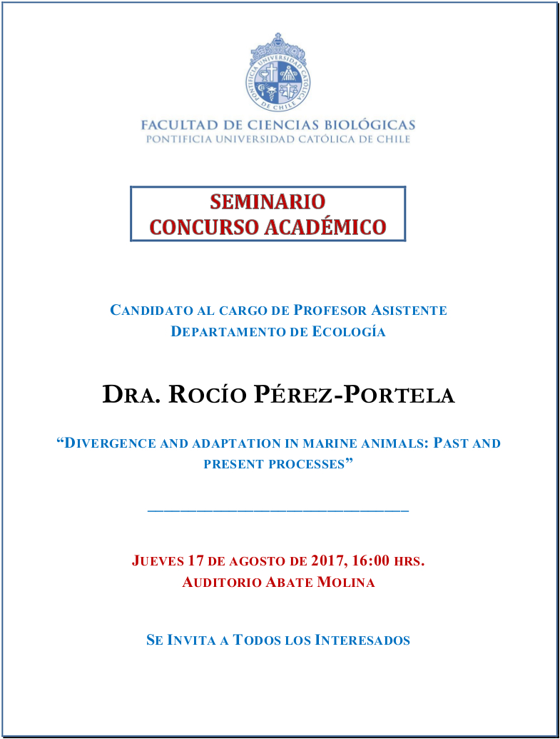 Seminario Dra Pérez-Portela 2017