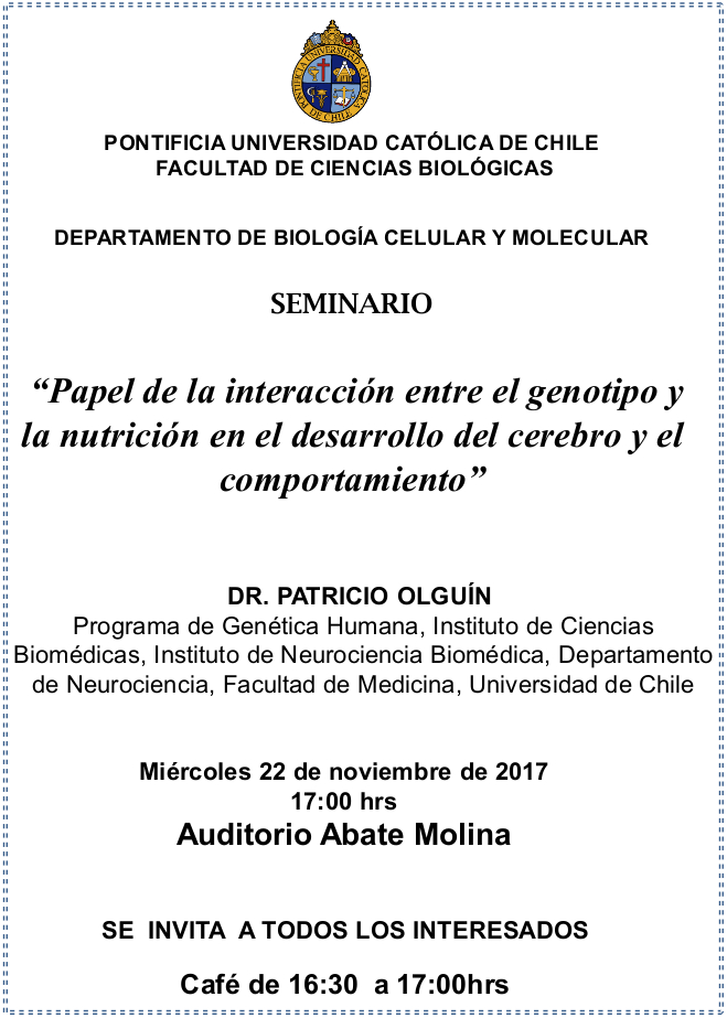 Seminario Dr. Patricio Olguín 2017