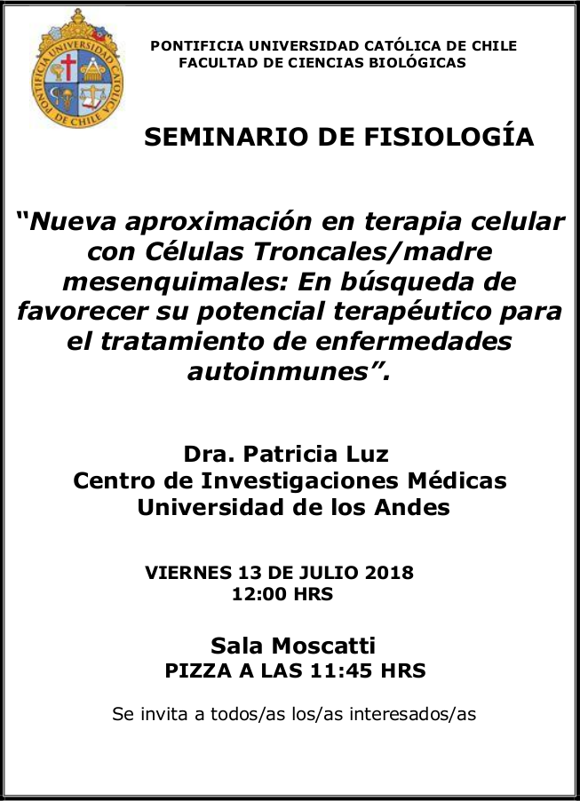 Seminario Dra. Patricia Luz 2018