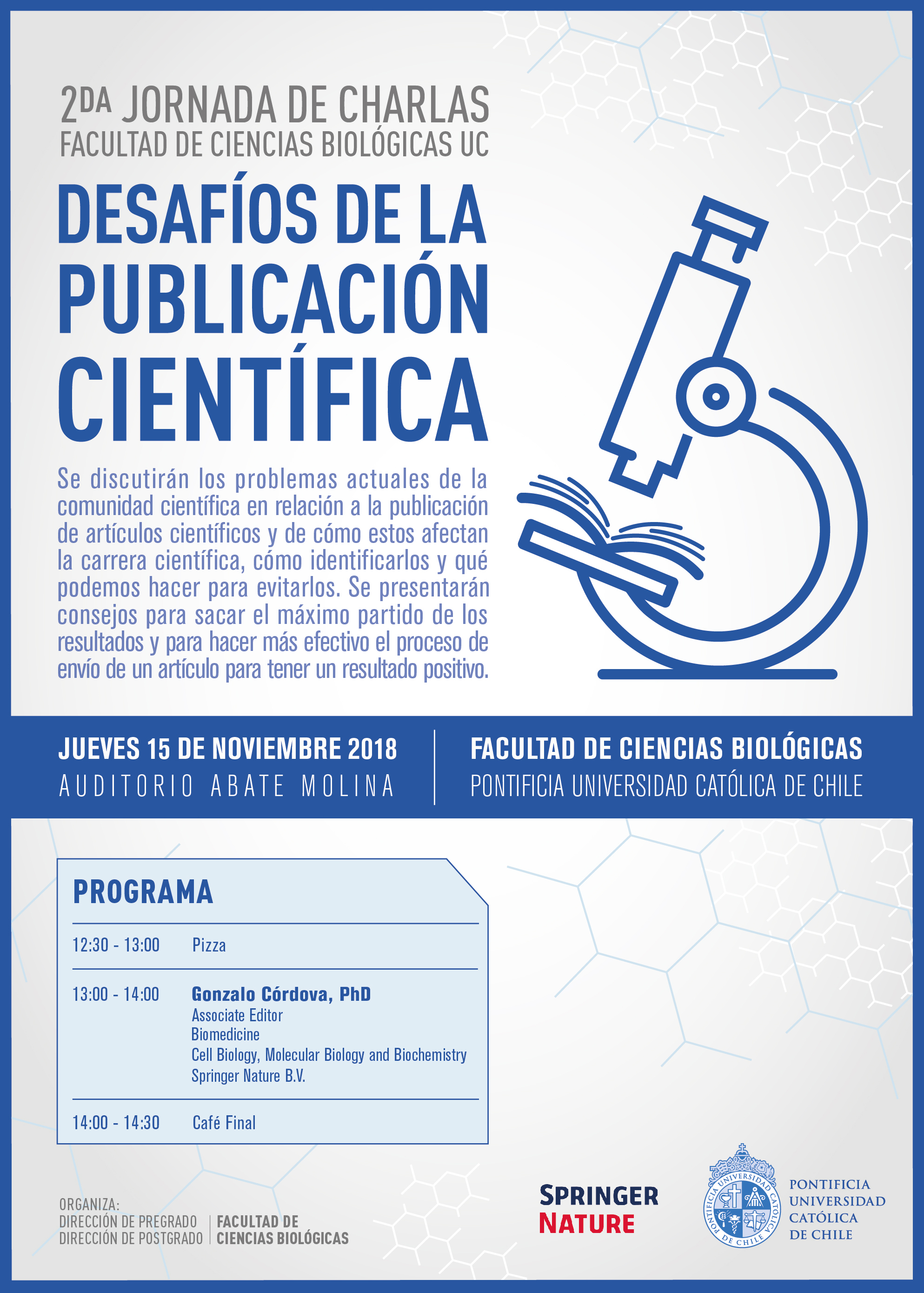 2da Jornada de Charlas Facultad de Ciencias Biológicas UC - Desafíos de la Publicación Científica