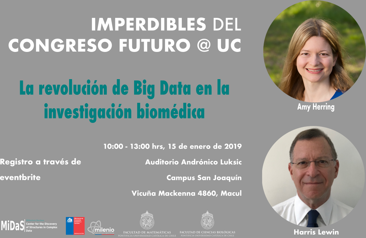 Imperdibles del Congreso Futuro en la UC: "La revolución de Big Data en la investigación biomédica"