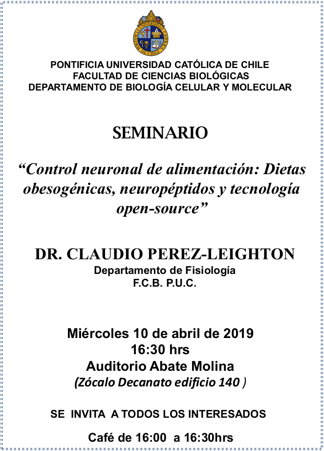 Seminario Dr. Claudio Perez-Leighton 2019