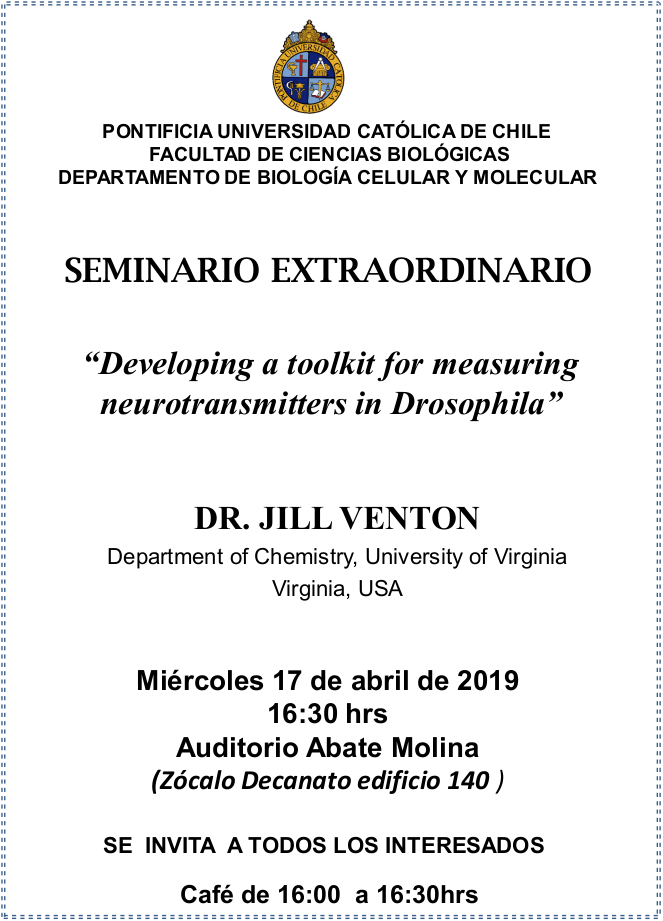 Seminario Dr. Jill Venton 2019