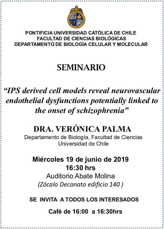Seminario Dra. Verónica Palma 2019