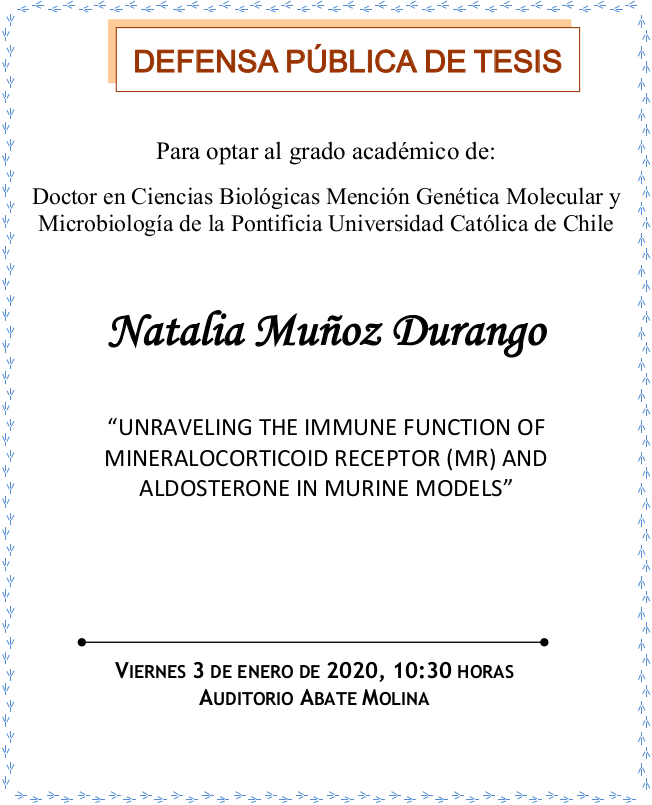 Defensa de Tesis Doctoral Natalia Muñoz