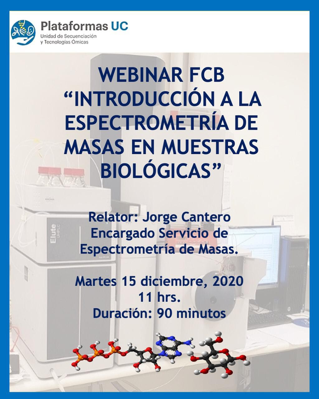 Webinar FCB: Introducción a la espectrometría de masas en muestras ...