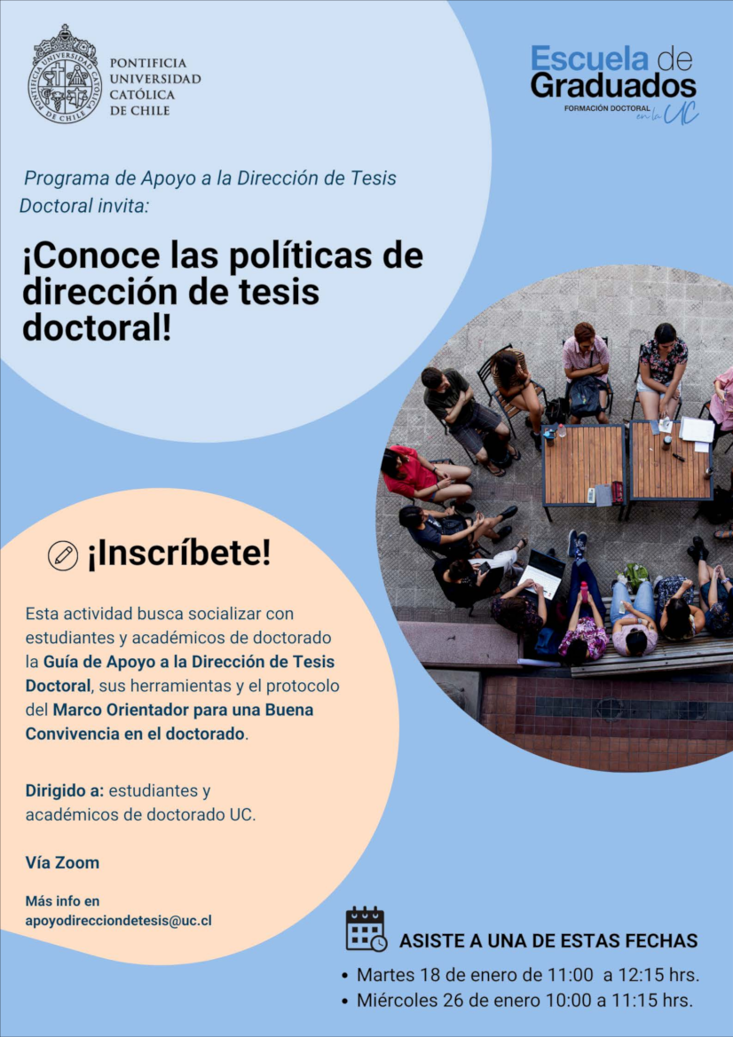 Charlas :: Políticas de Dirección de Tesis Doctoral UC