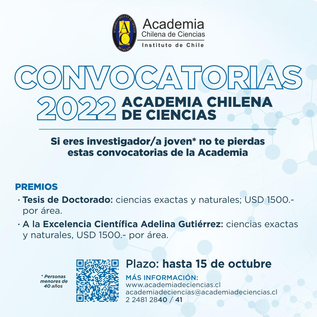 Premio Tesis de Doctorado y a la Excelencia Científica - Adelina Gutiérrez 2022