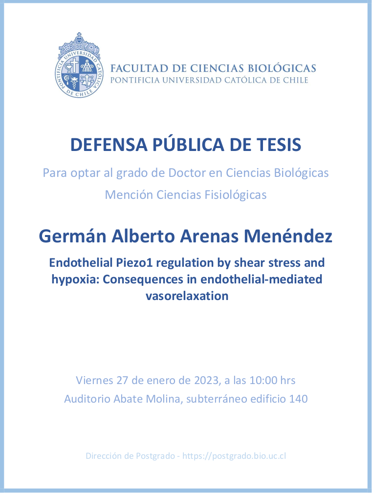Defensa Pública de Tesis Doctoral - Germán Arenas