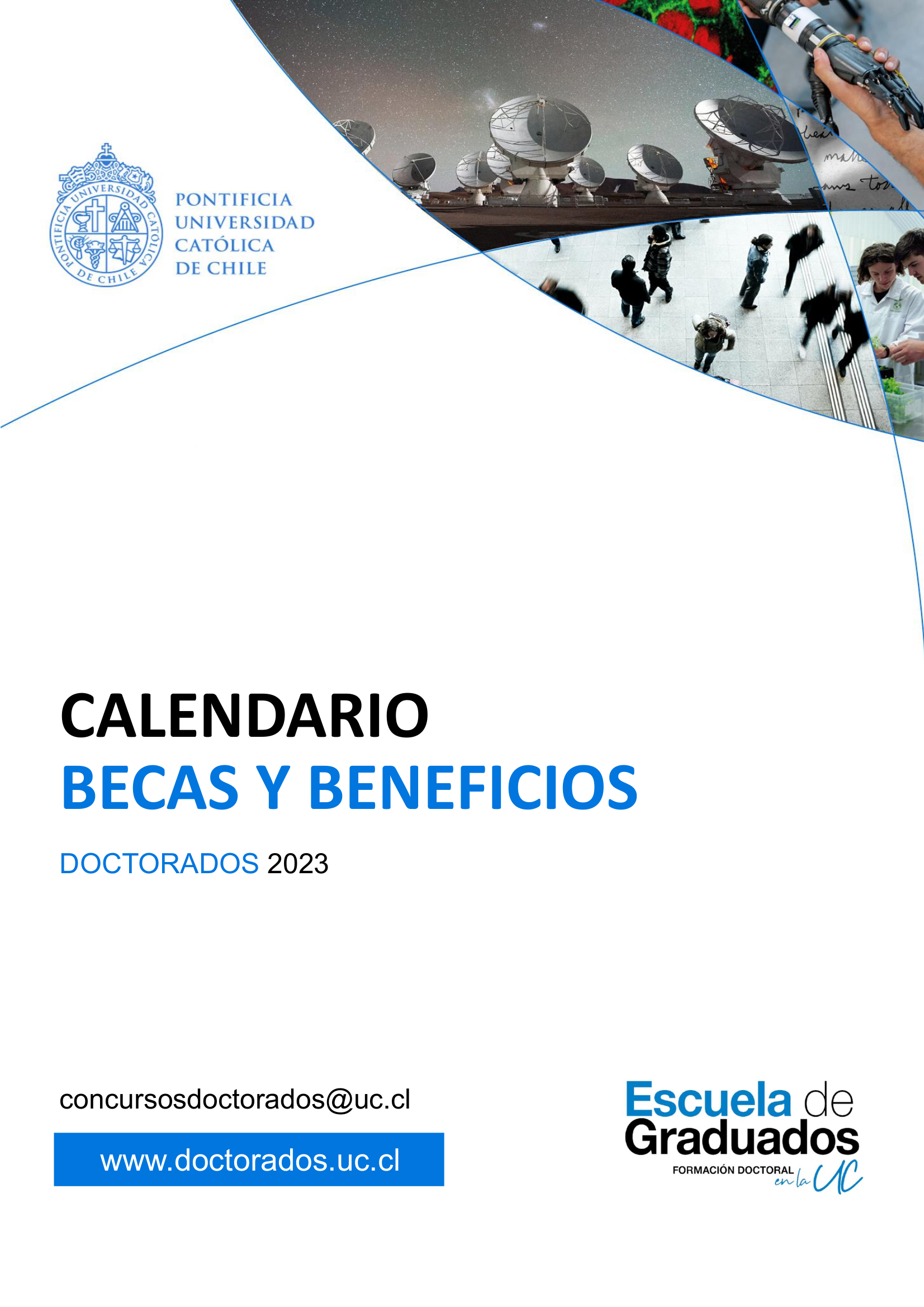 Calendario de Becas y Beneficios 2023 - Escuela de Graduados UC