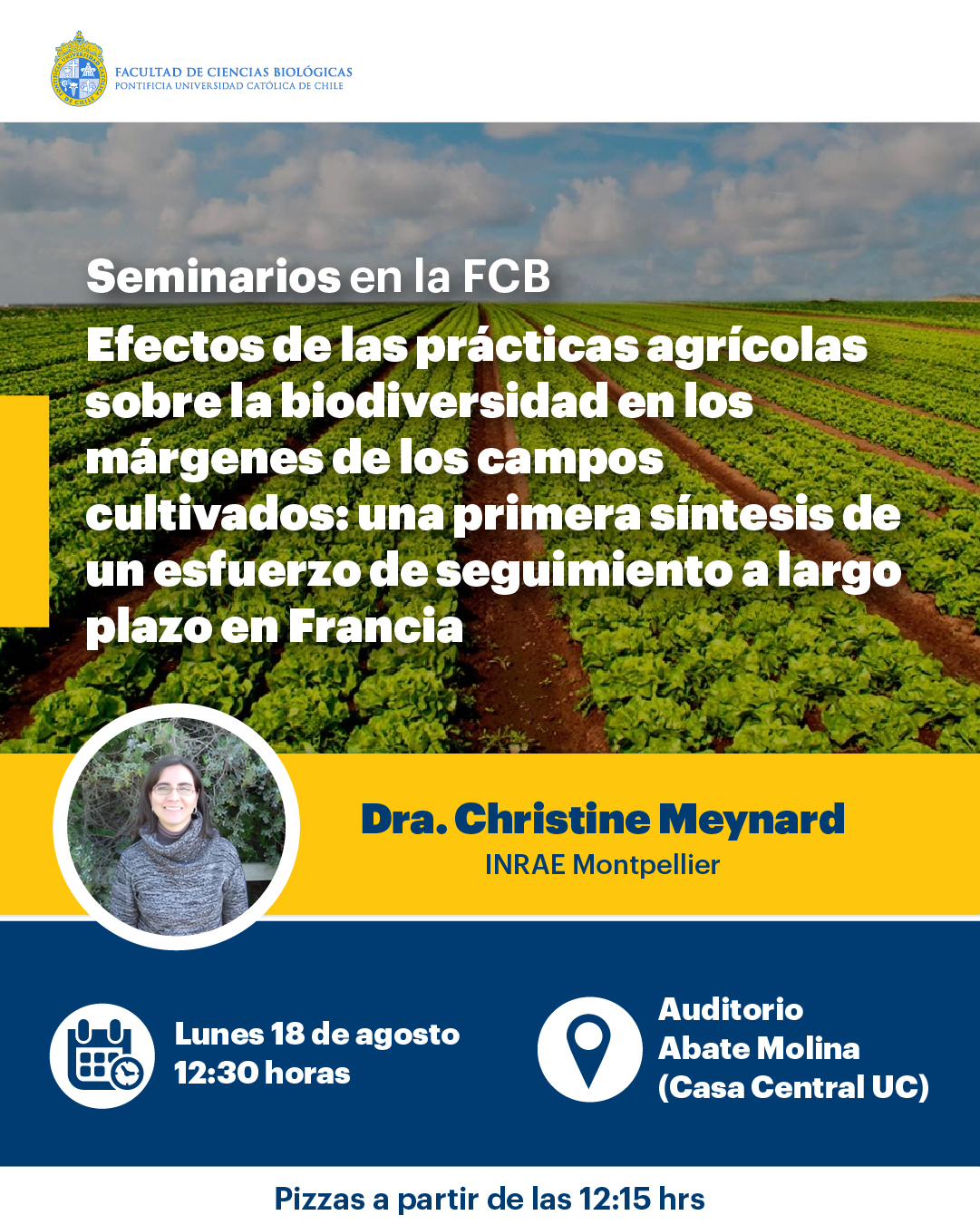 Seminario :: Efectos de las prácticas agrícolas sobre la biodiversidad en los márgenes de los campos cultivados: una primera síntesis de un esfuerzo de seguimiento a largo plazo en Francia