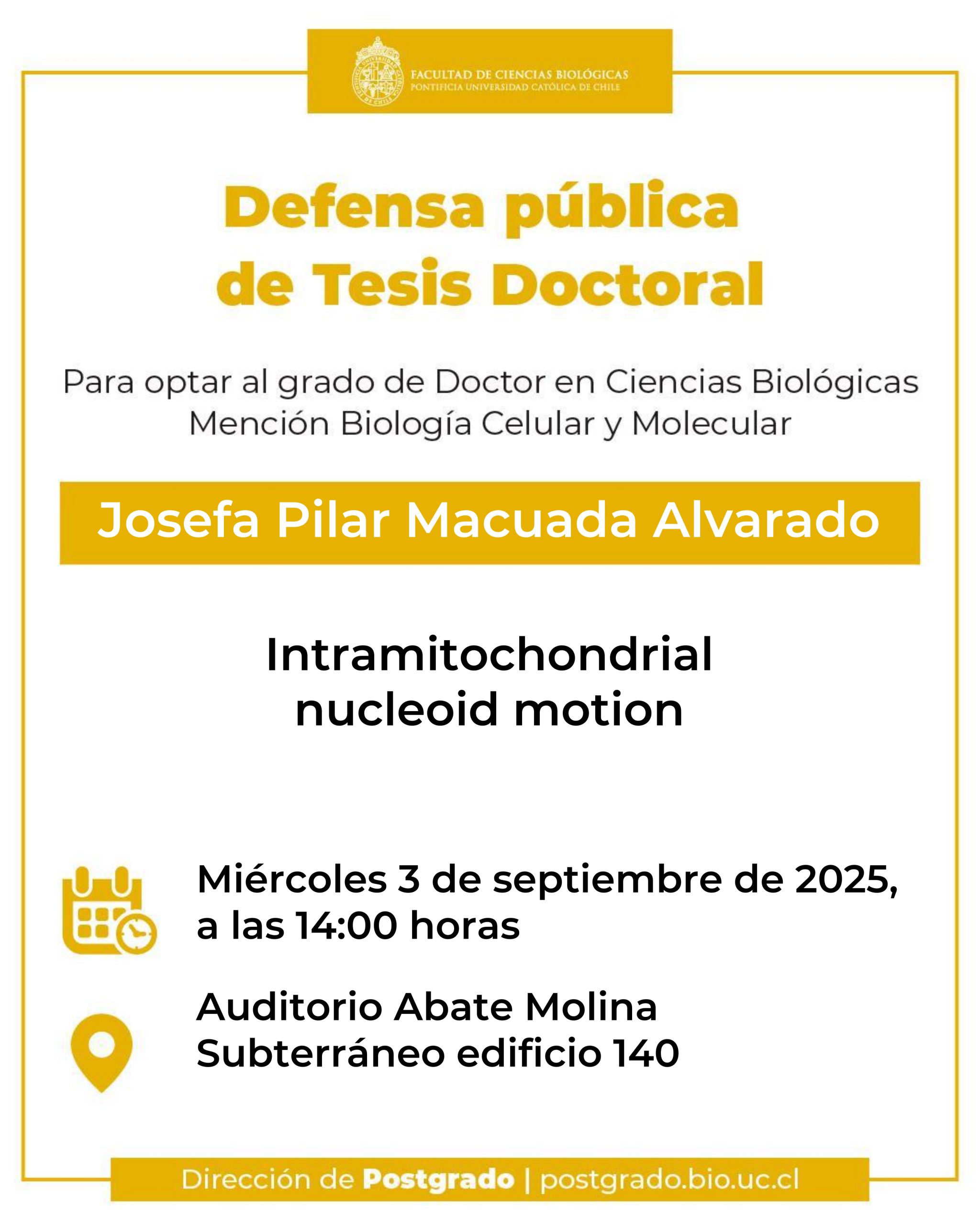 Defensa Pública de Tesis Doctoral - Josefa Macuada