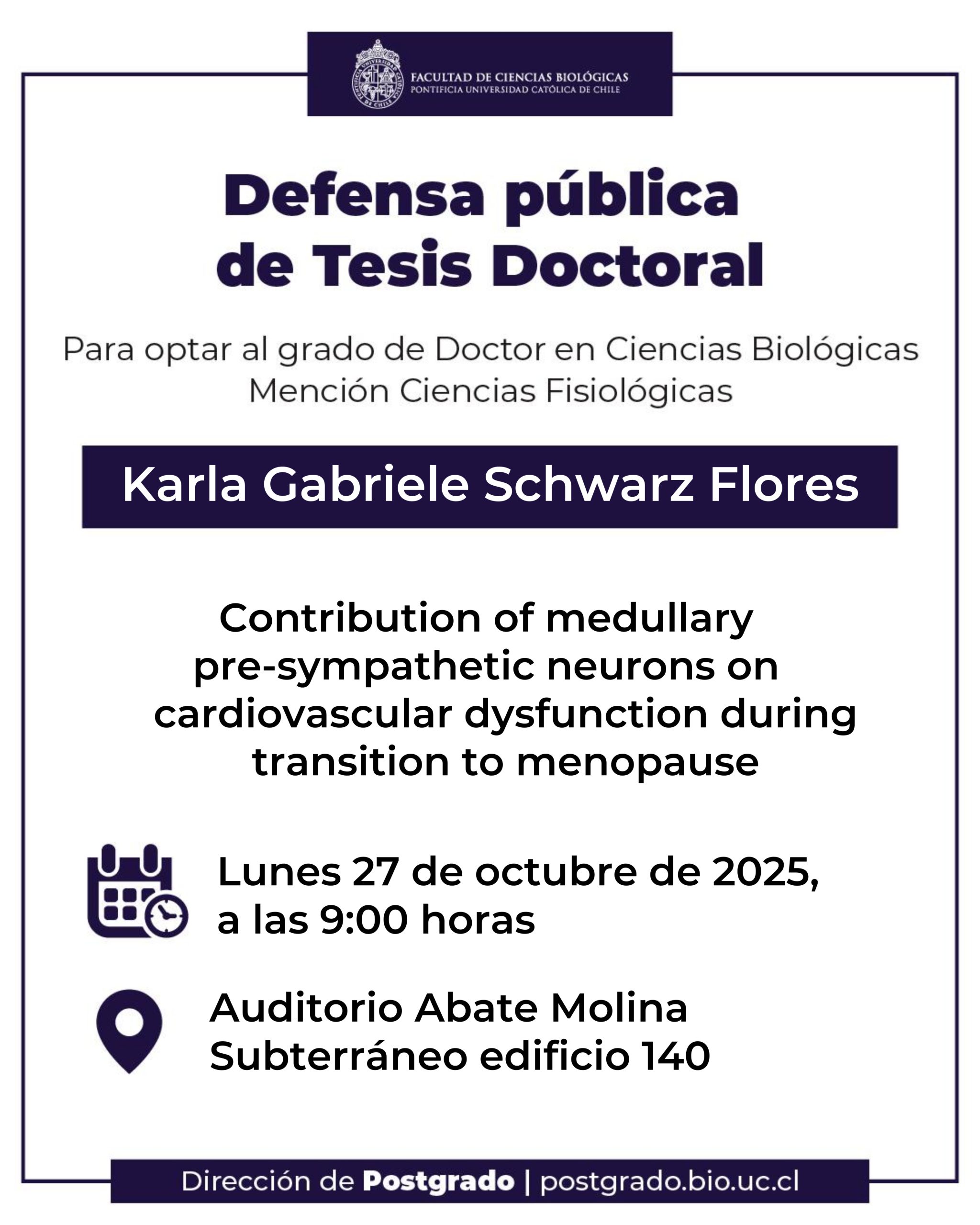 Defensa Pública de Tesis Doctoral - Karla Schwarz