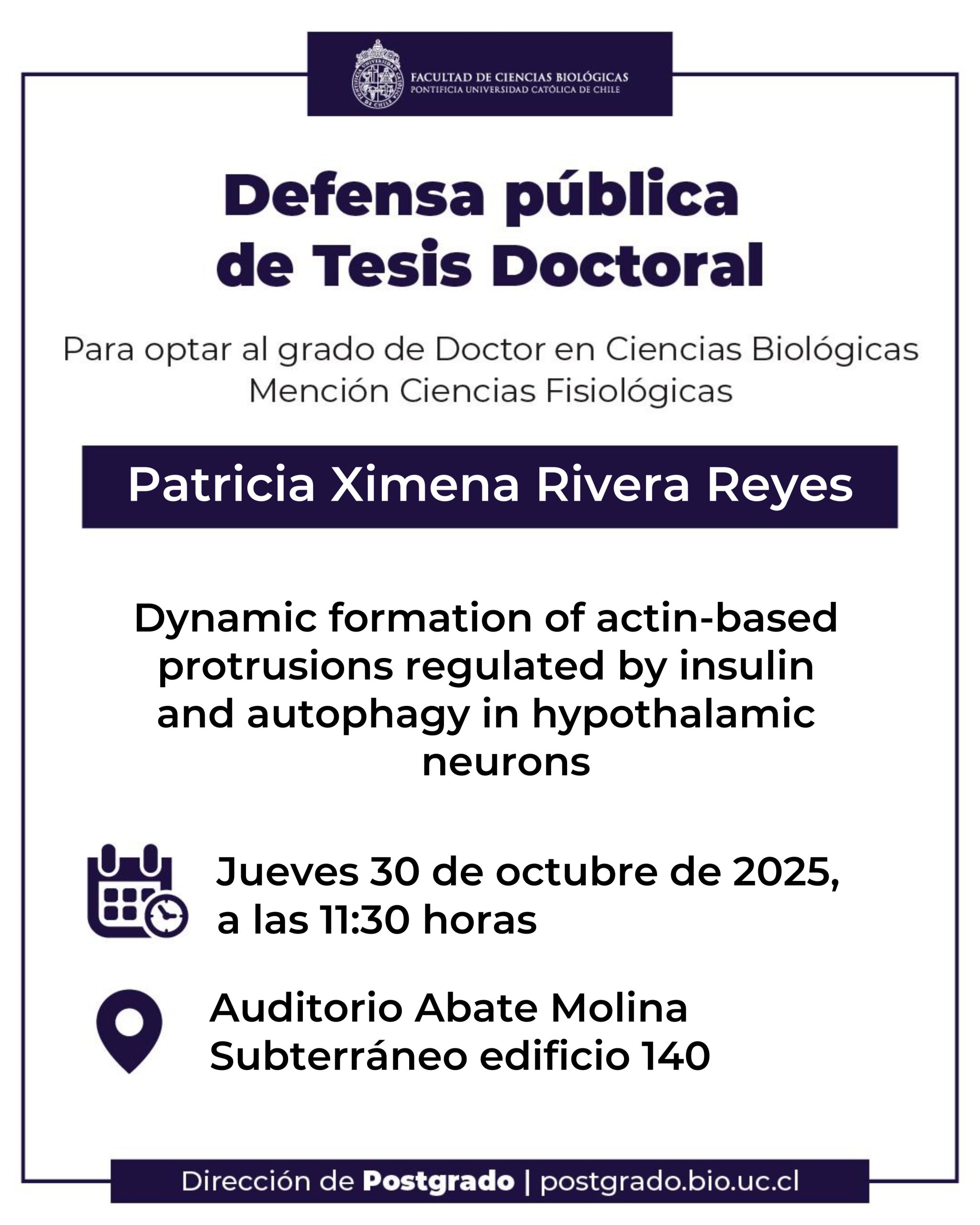 Defensa Pública de Tesis Doctoral - Patricia Rivera