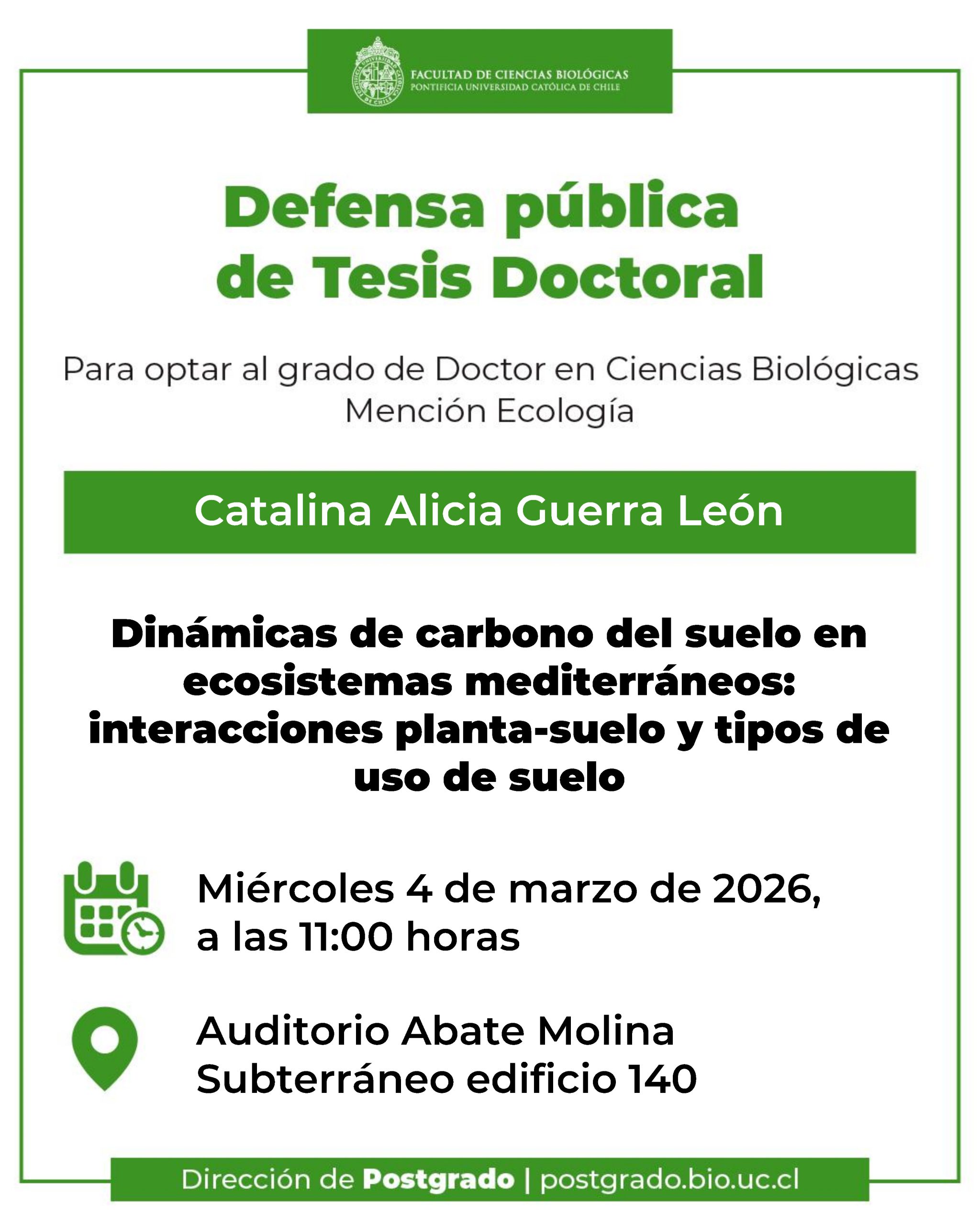 Defensa Pública de Tesis Doctoral - Catalina Guerra