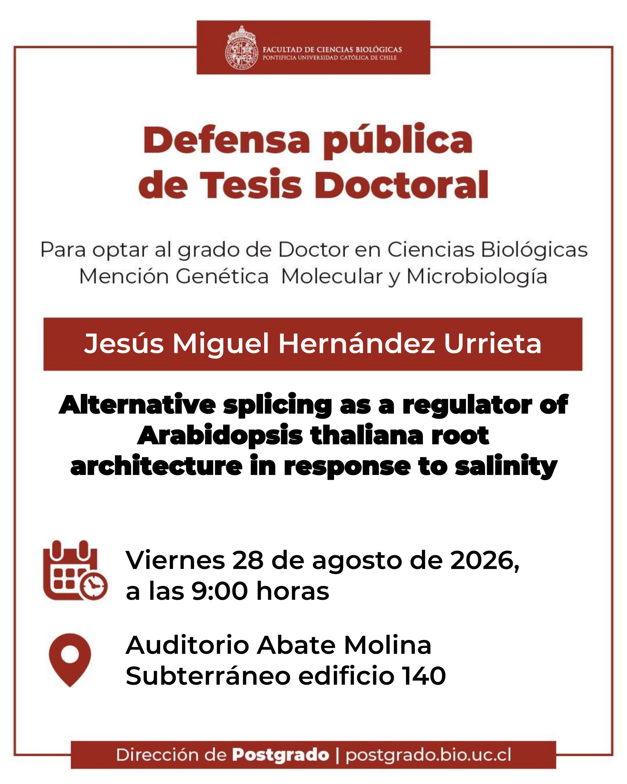 Defensa Pública de Tesis Doctoral Jesús Hernández