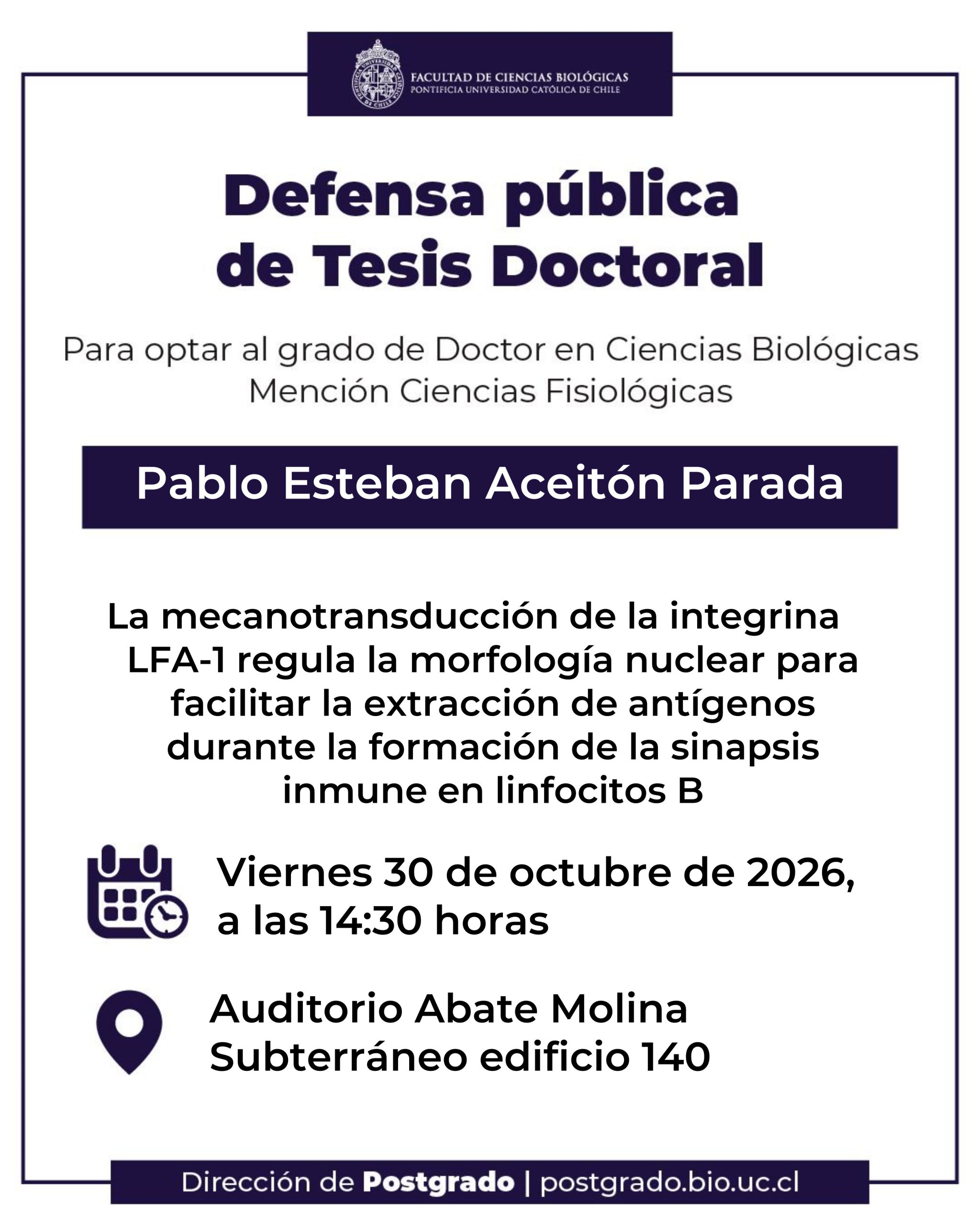 Defensa Pública de Tesis Doctoral - Pablo Aceitón